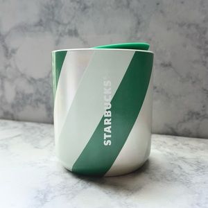 Starbucks Green Striped Tumbler